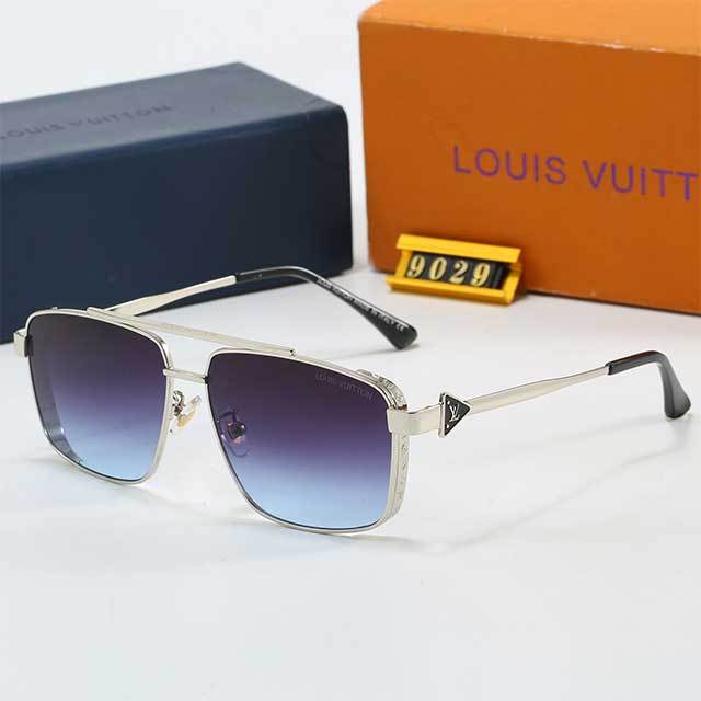 Square Metal Frame Luxury Design Sunglasses