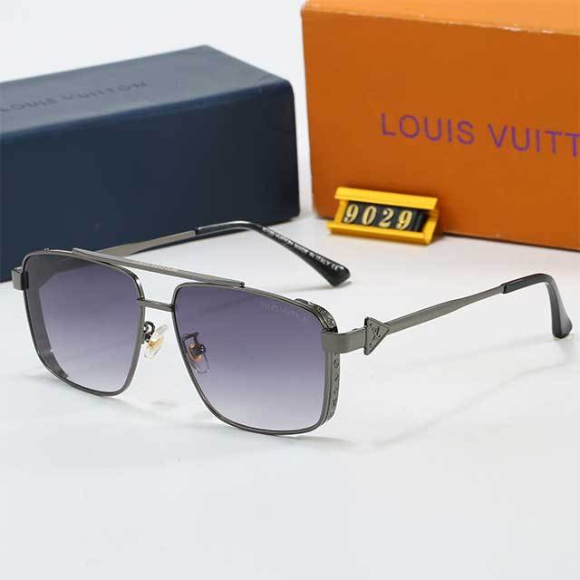 Square Metal Frame Luxury Design Sunglasses