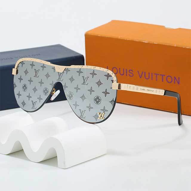 One-piece Half Metal Frame Sunglasses