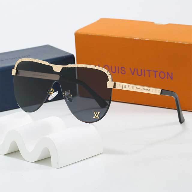 One-piece Half Metal Frame Sunglasses