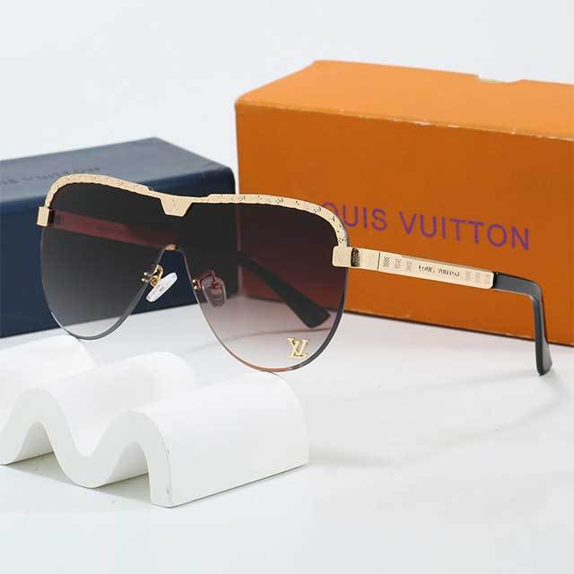 One-piece Half Metal Frame Sunglasses