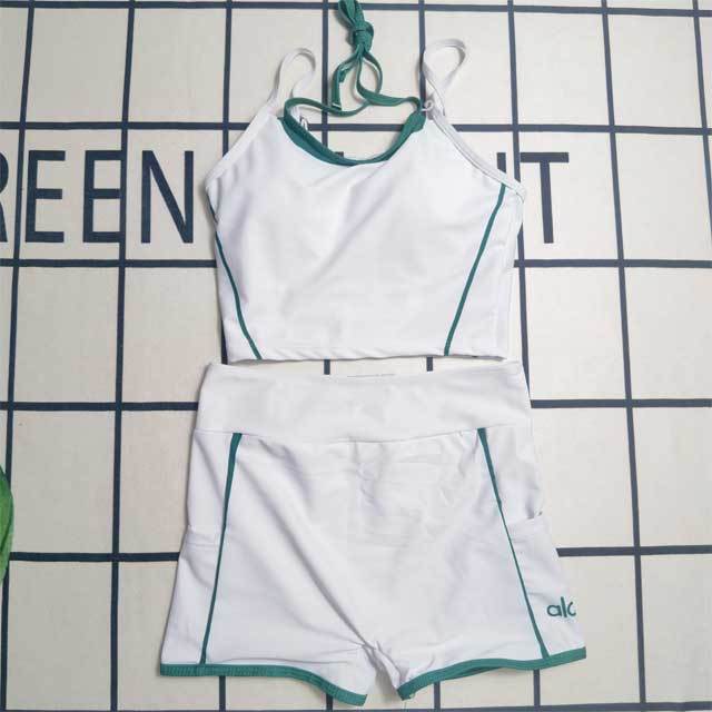 Contrast Color Printed Activewear Short Set