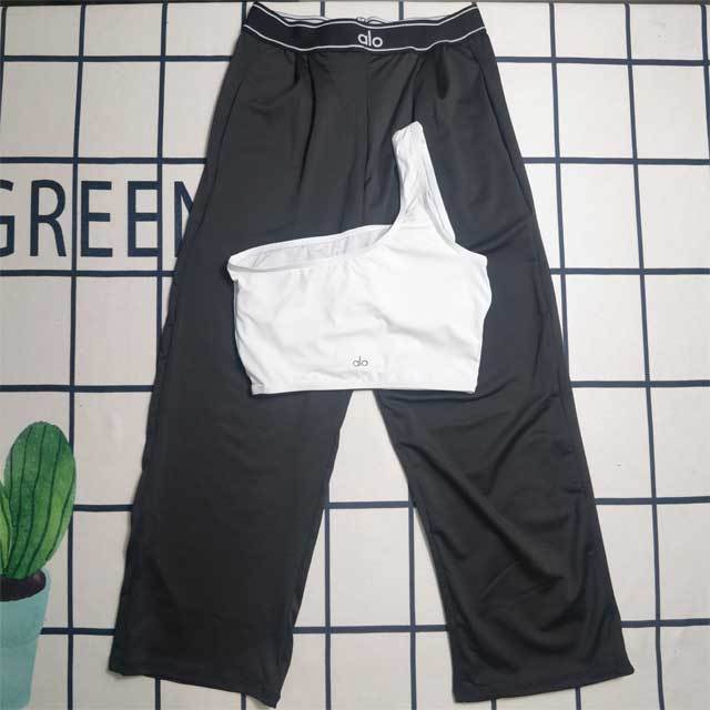Single Shoulder Top Skinny Jogging Suit