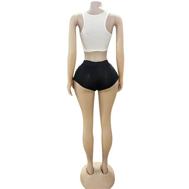 Western Cowboy Style Tassel Design Mini Short Set
