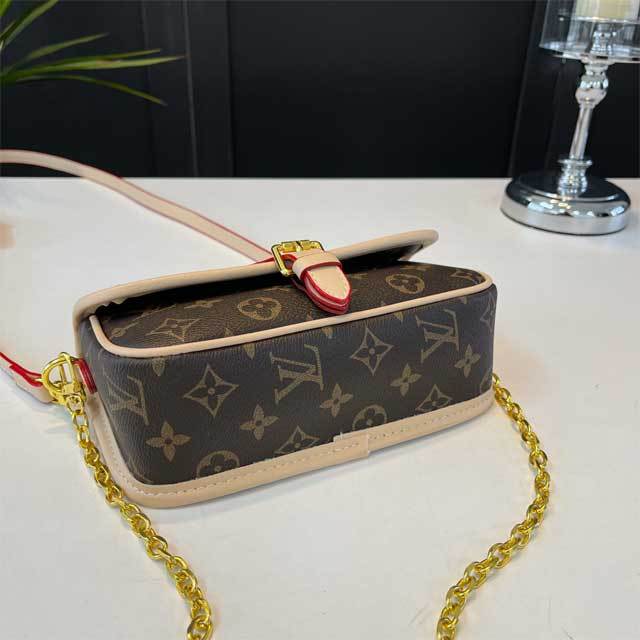 Leather Printed Crossbody Handbag