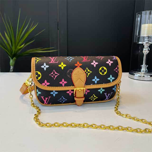 Leather Printed Crossbody Handbag