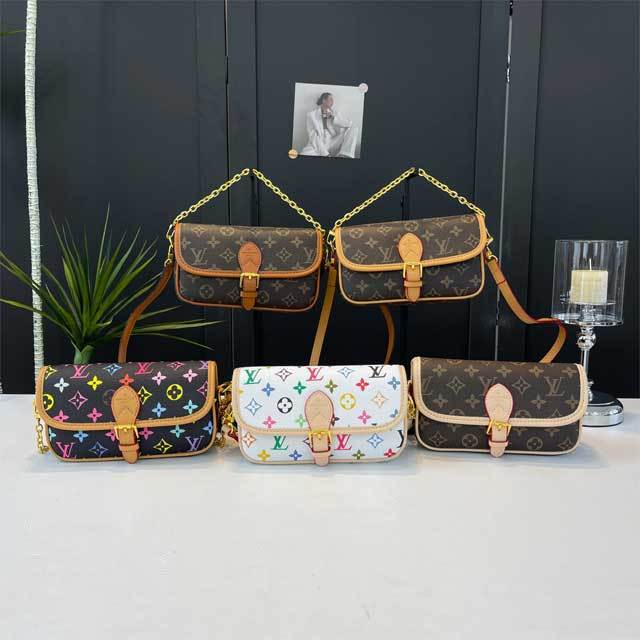 Leather Printed Crossbody Handbag