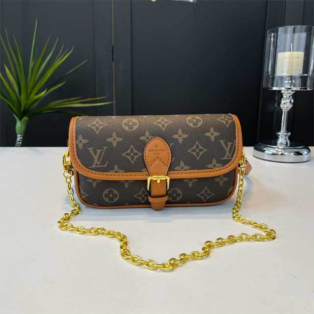Leather Printed Crossbody Handbag