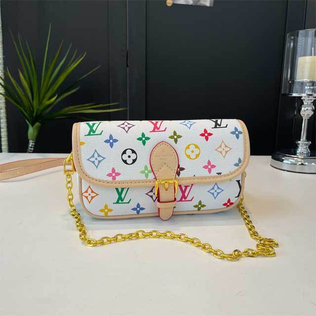 Leather Printed Crossbody Handbag
