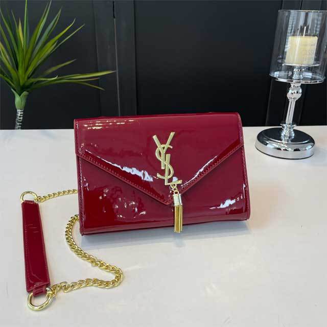Metal Logo Leather Fashion Shoulder Bag