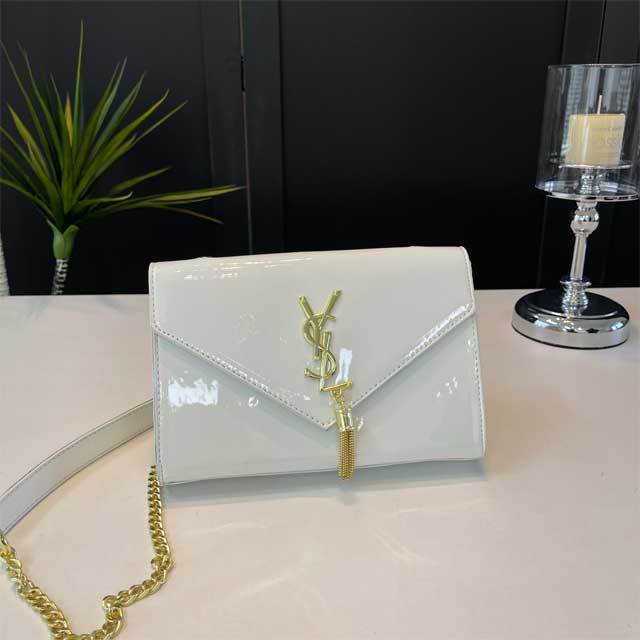 Metal Logo Leather Fashion Shoulder Bag