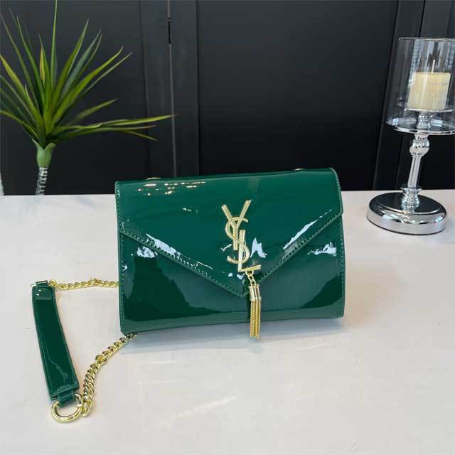 Metal Logo Leather Fashion Shoulder Bag