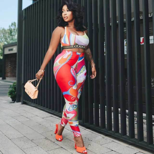 Printed Tank Top Skinny Jogging Suit