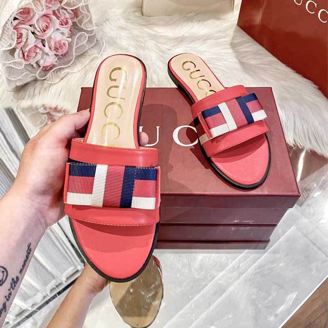 Fashion Striped Beach Flat Slides