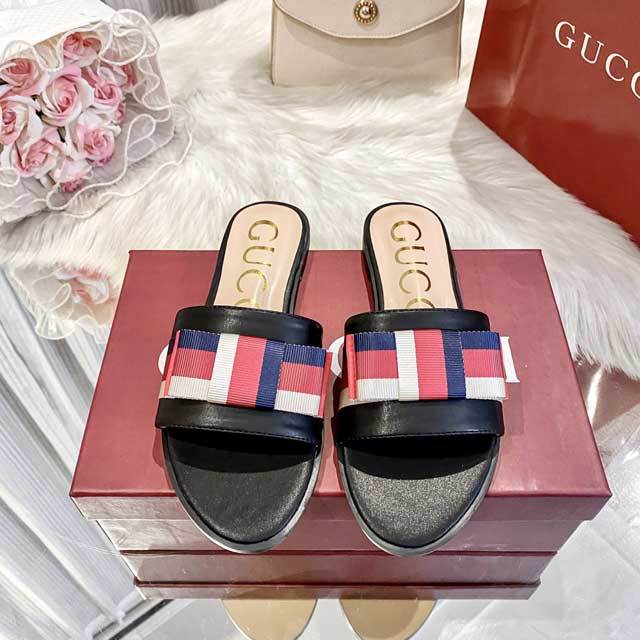 Fashion Striped Beach Flat Slides