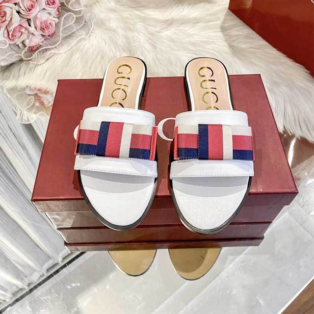 Fashion Striped Beach Flat Slides