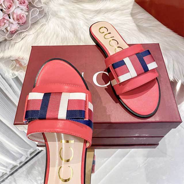 Fashion Striped Beach Flat Slides