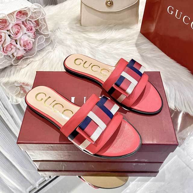 Fashion Striped Beach Flat Slides