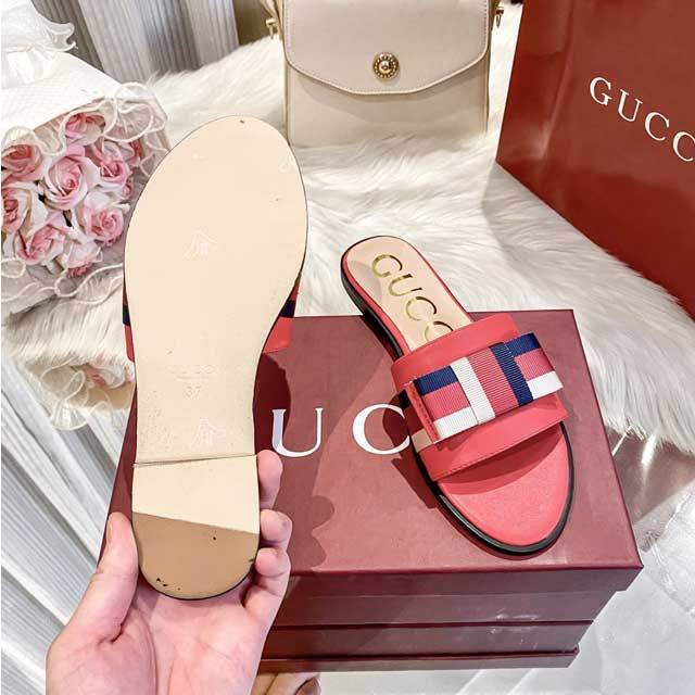 Fashion Striped Beach Flat Slides