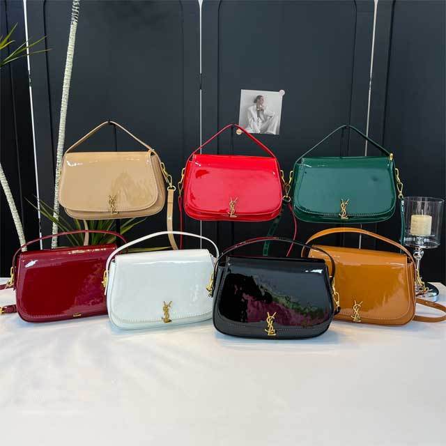 Metal Logo Leather Crossbody Bag