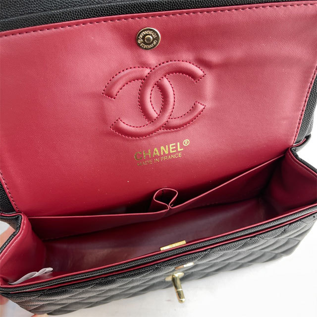 Metal Logo Leather Fashion Messenger Bag
