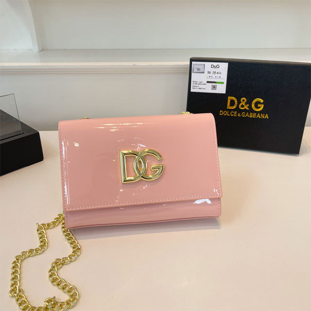 Metal Logo Leather Fashion Messenger Bag