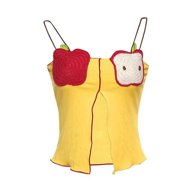 Embroidery Design Split Out Cami Top