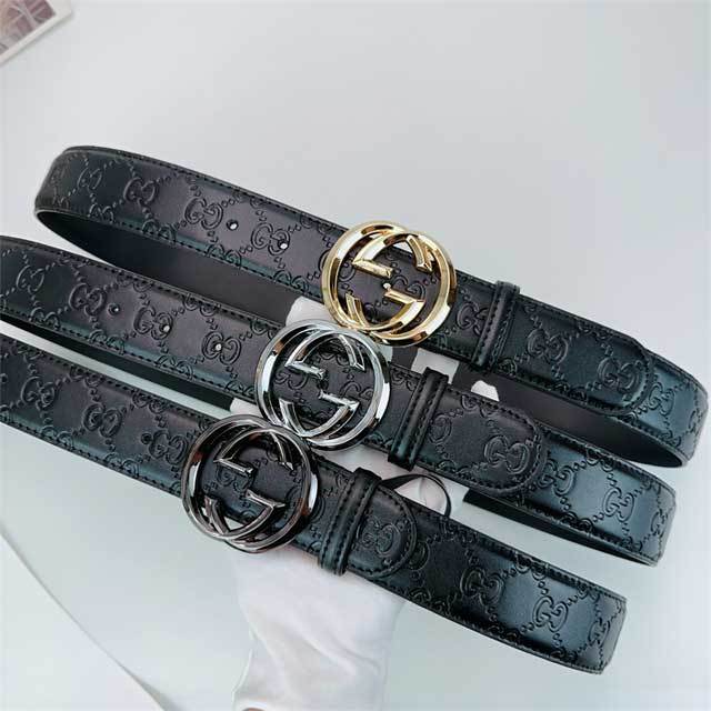 Leather Embossing Fashion Trousers Belt