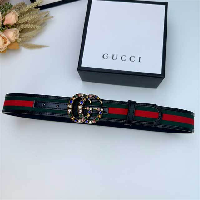 Rhinestones Fashion Striped Adults Belt