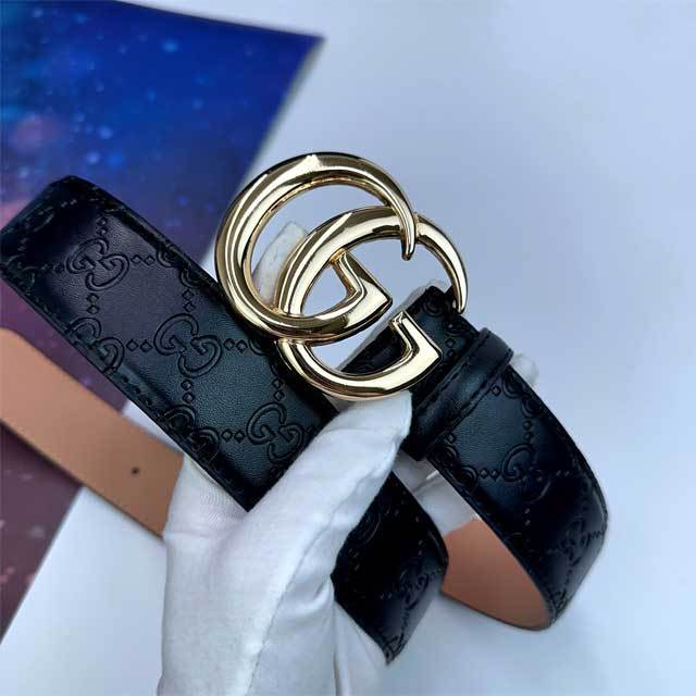 Candy Color Logo Leather Embossing Adults Belt