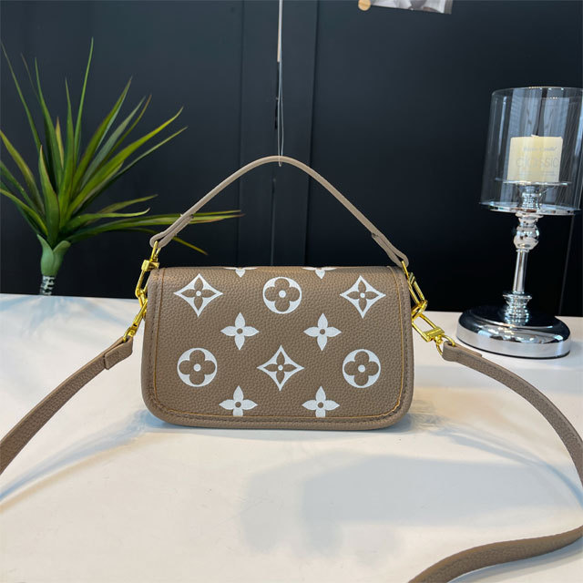 Women Leather Embossing Messenger Bag
