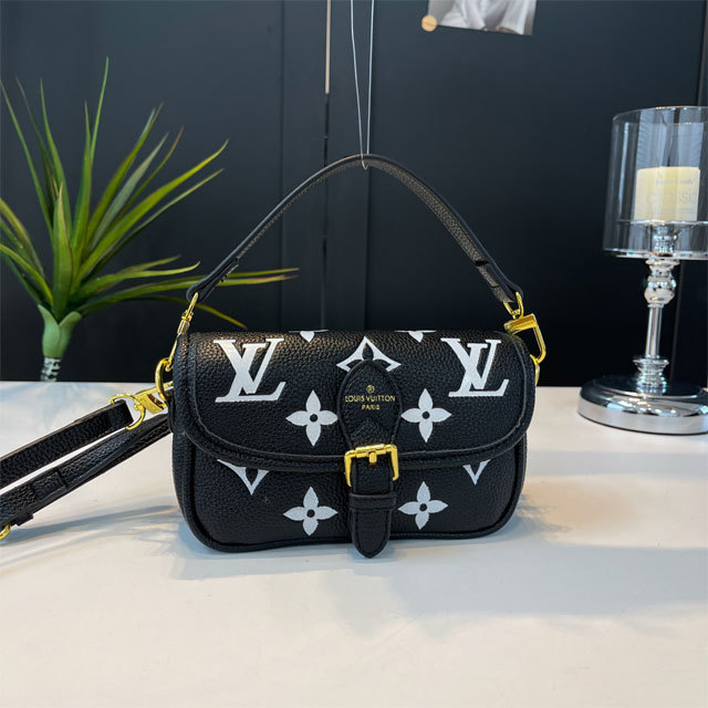 Women Leather Embossing Messenger Bag