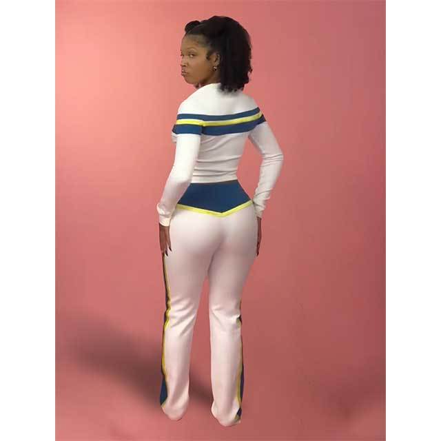 Colorblock Jogger Style 3 Pieces Pant Set