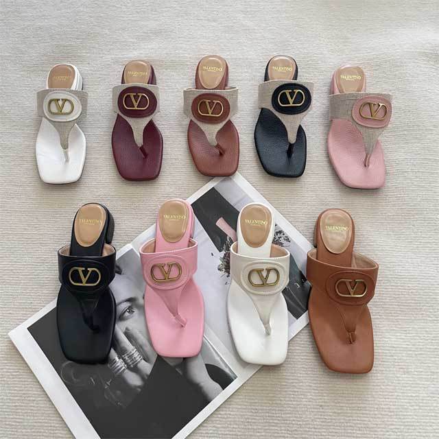 Fashion Logo Women Casual Flip Flops