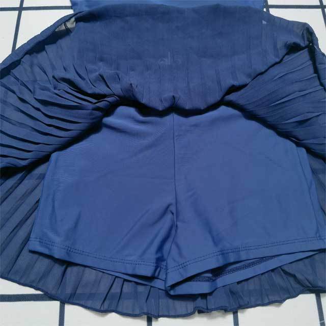 Tennis Wear Sleeveless Tank Top Pleated Mini Skirt Set