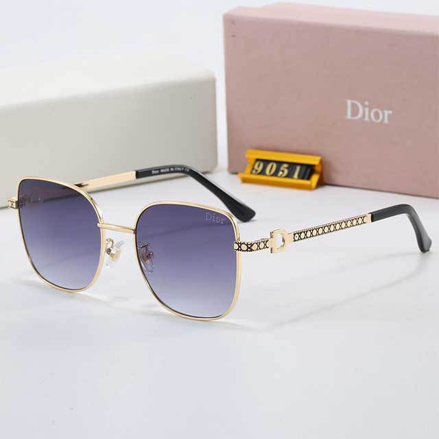 Simple Design Square Frame Metal Glasses