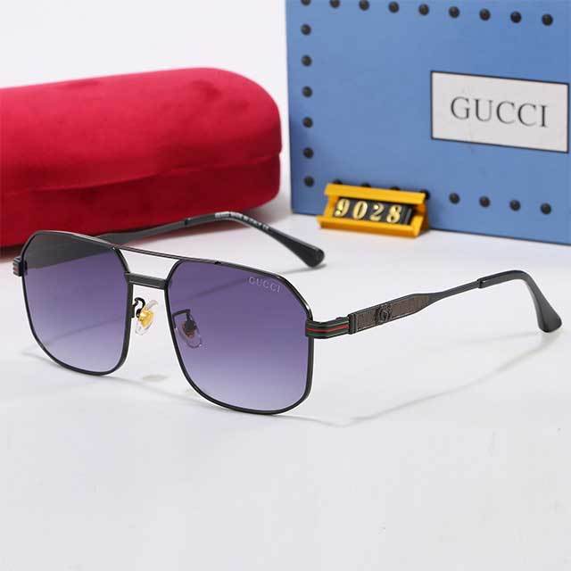 One Piece Square Frame Gradient Glasses