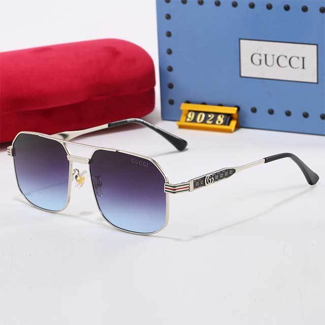 One Piece Square Frame Gradient Glasses