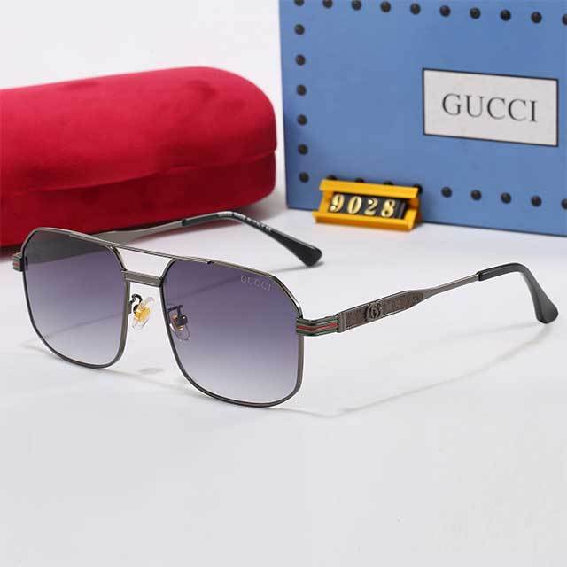 One Piece Square Frame Gradient Glasses