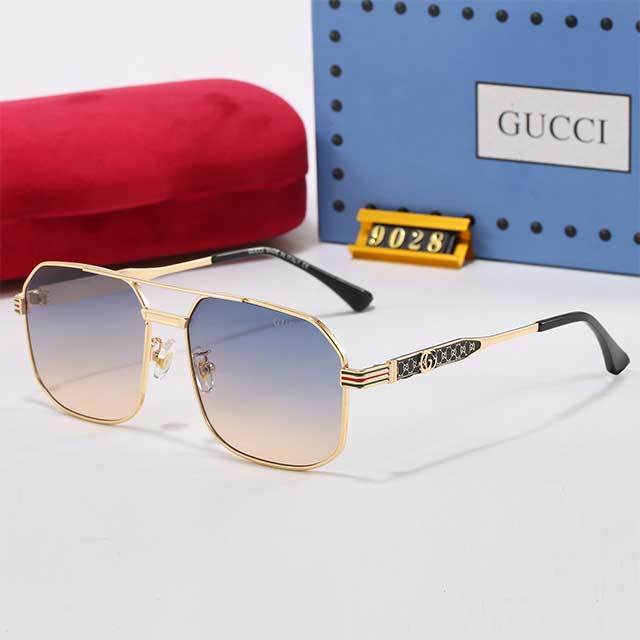 One Piece Square Frame Gradient Glasses