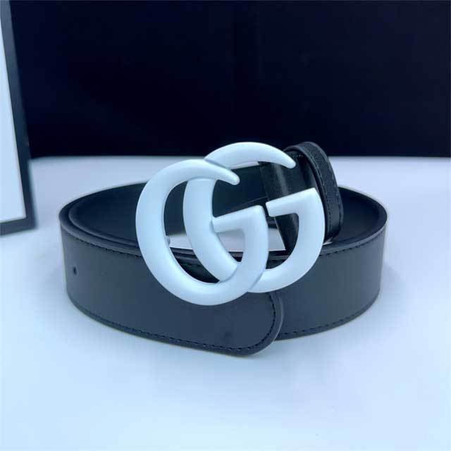 Candy Color Logo Leather Trousers Belt