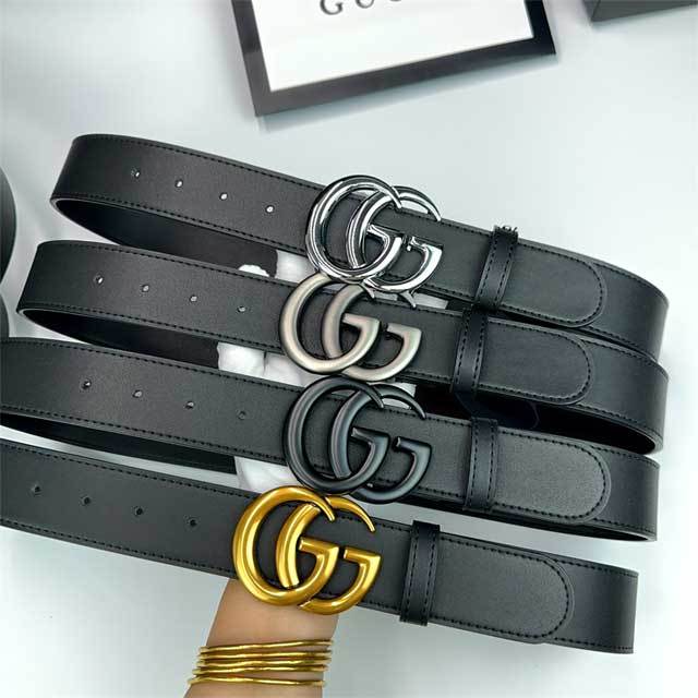Candy Color Logo Leather Trousers Belt