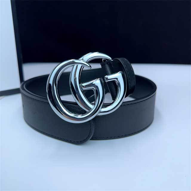 Candy Color Logo Leather Trousers Belt