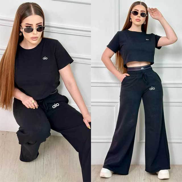 Embroidery Fashion Women Casual Pants Suit