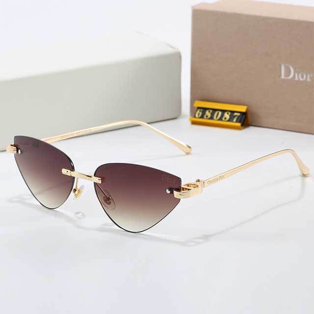 Frameless Cat Eye Retro Glasses
