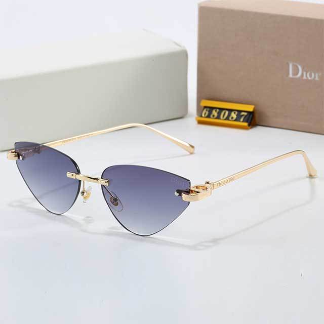 Frameless Cat Eye Retro Glasses