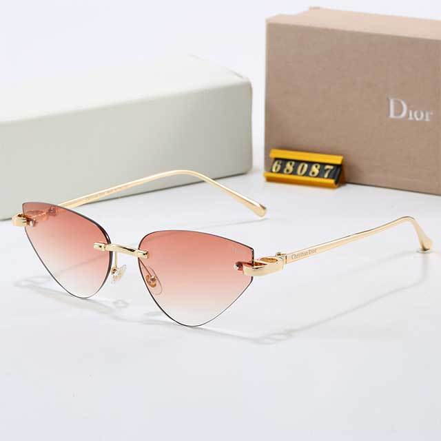 Frameless Cat Eye Retro Glasses