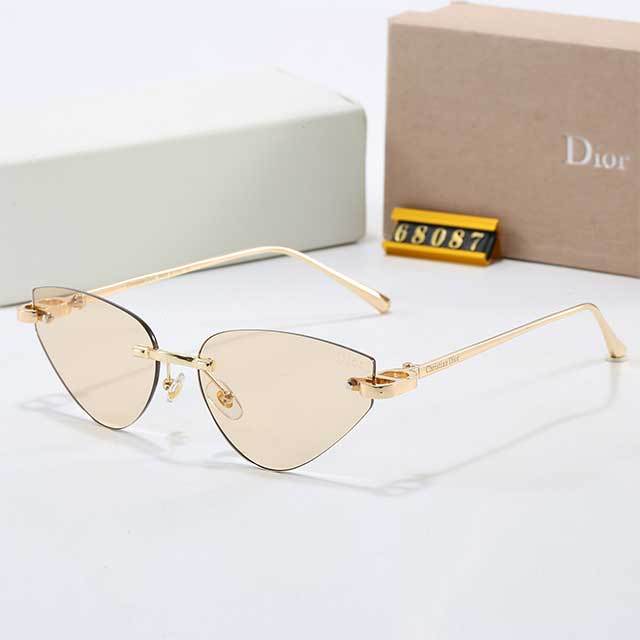 Frameless Cat Eye Retro Glasses