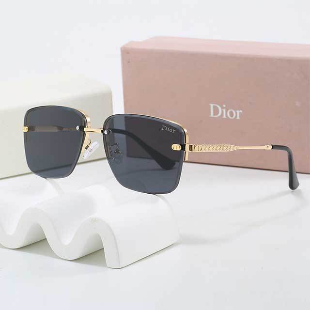 Half Metal Frame Luxury Glasses