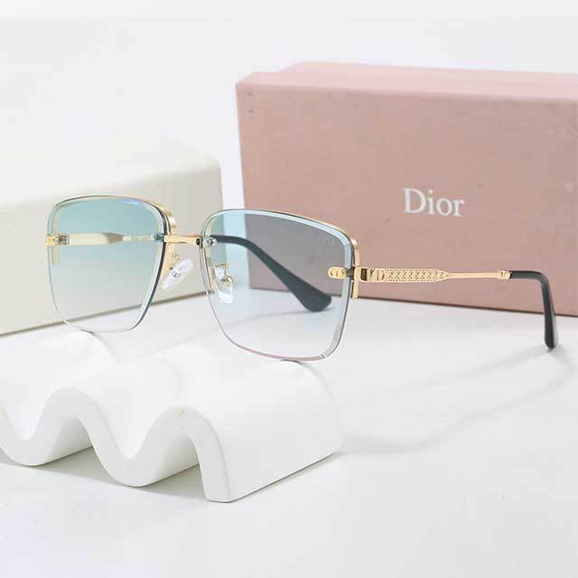 Half Metal Frame Luxury Glasses